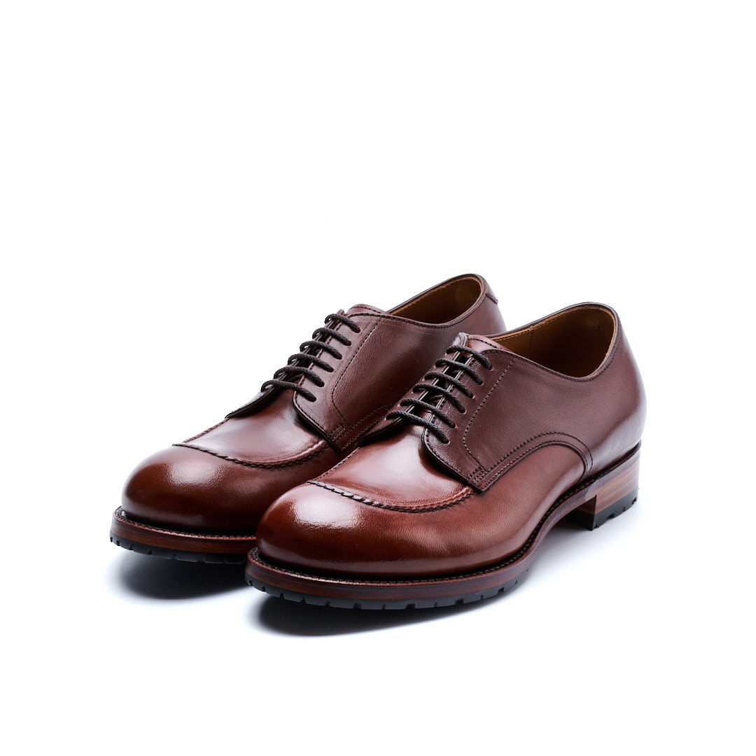 C-7053　U-MOCHA LACE-UP SHOES DBR