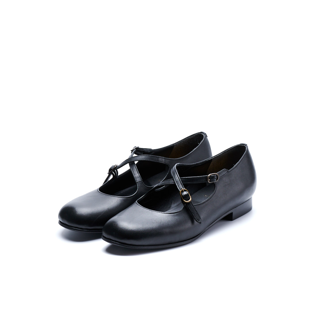 C-2349　CROSS STRAP SHOES BL