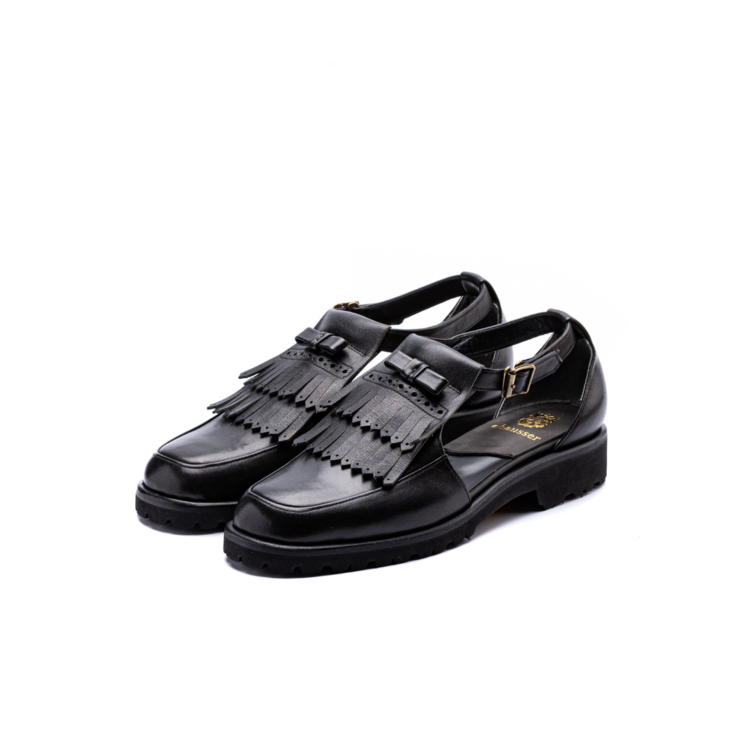 C-2340　U-TIP KILTIES SANDALS BL