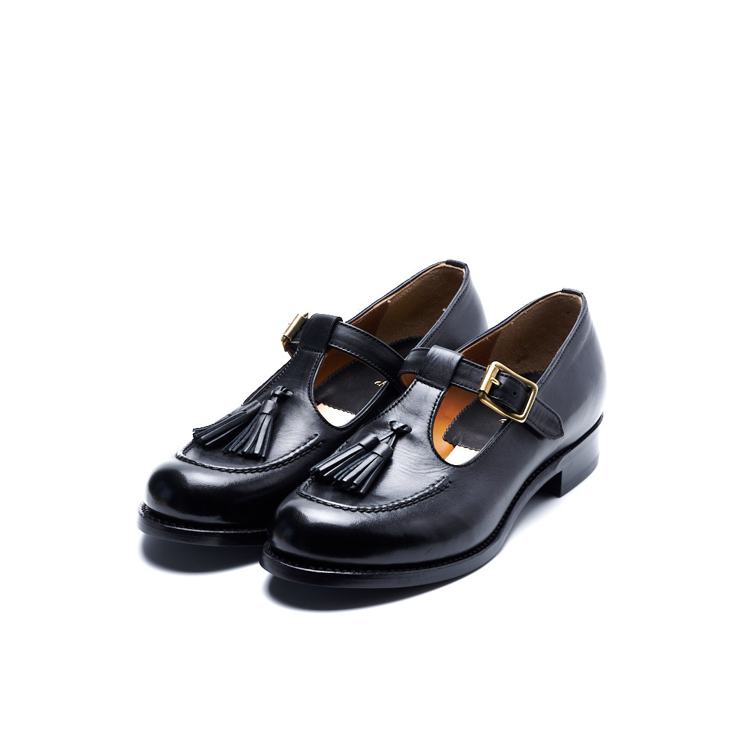PC-5082　TASSEL T-STRAP SHOES BL