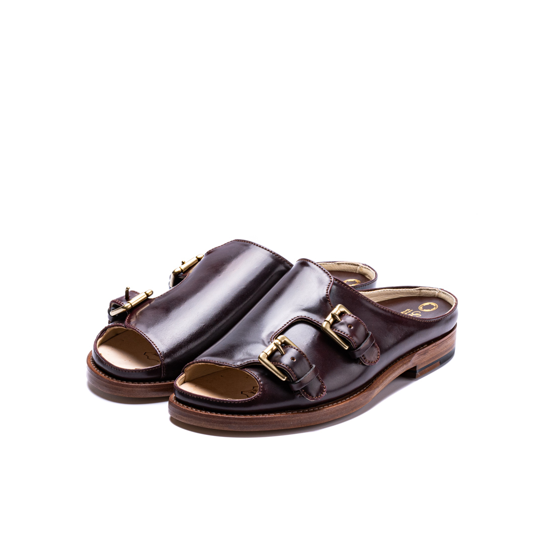 SU-105C　DOUBLE MONK SANDALS CORDOVAN BGD