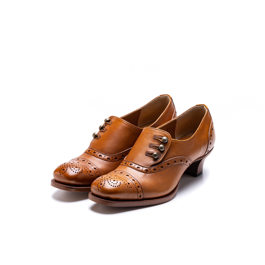 PC-5050　BUTTON HEEL SHOES BR
