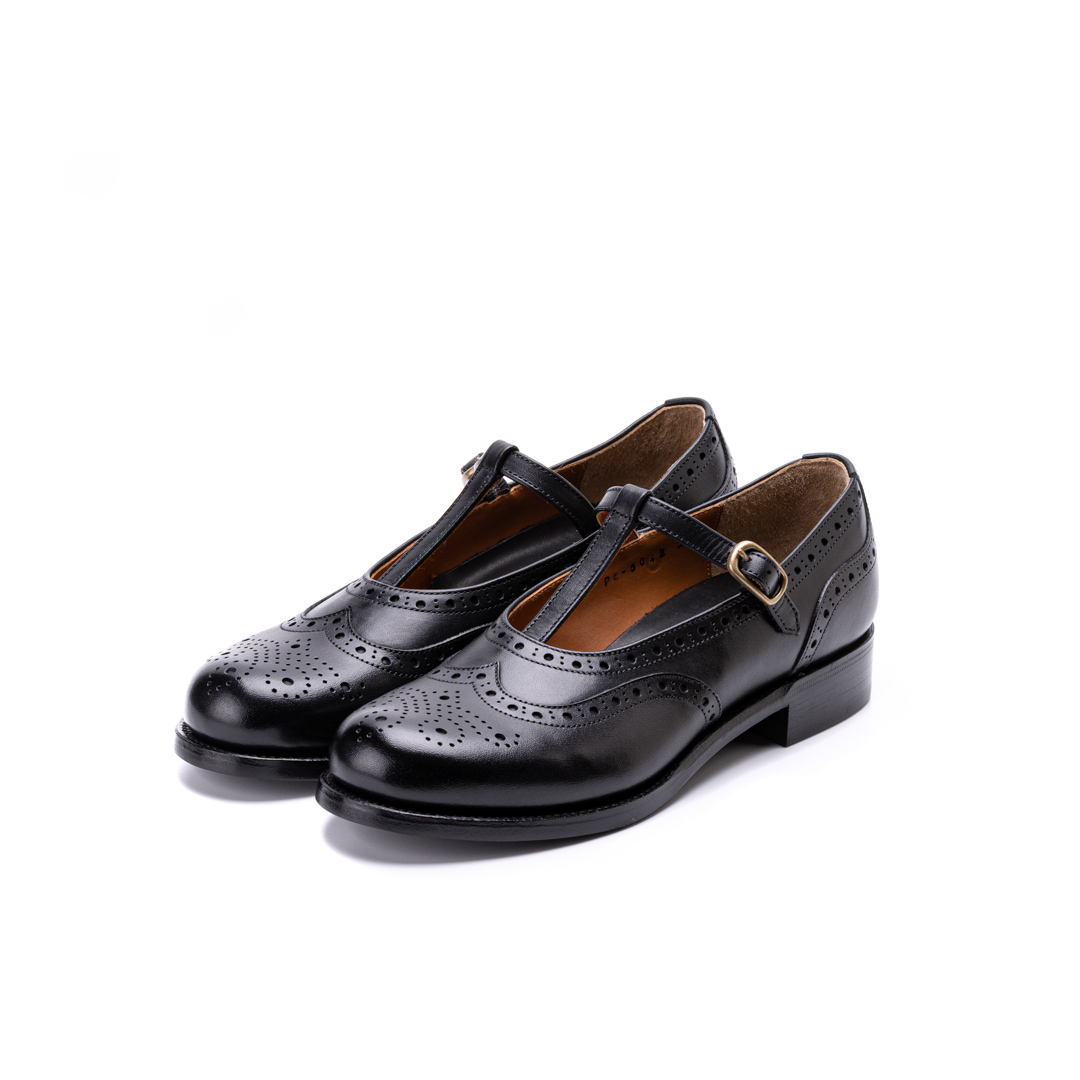 PC-5042　T-STRAP SHOES BL