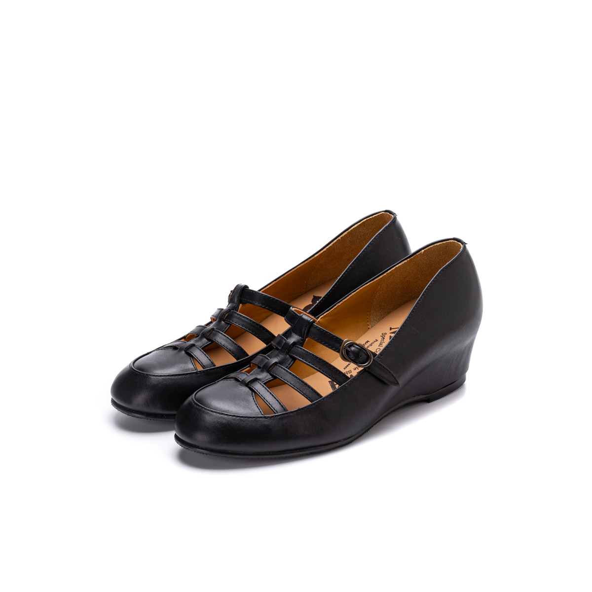 MU-9001　INHEEL STRAP SHOES BL