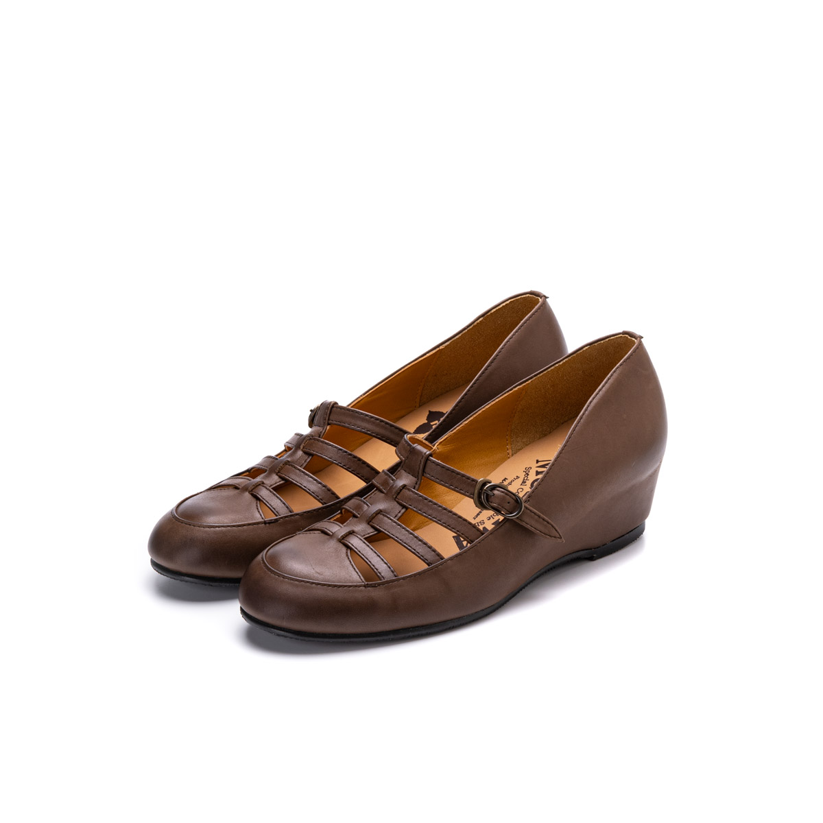 MU-9001　INHEEL STRAP SHOES DBR