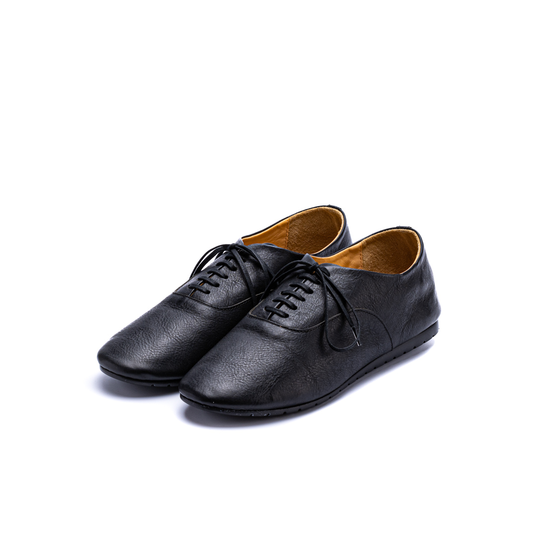 CT-02　LACE UP FLAT SHOES BL