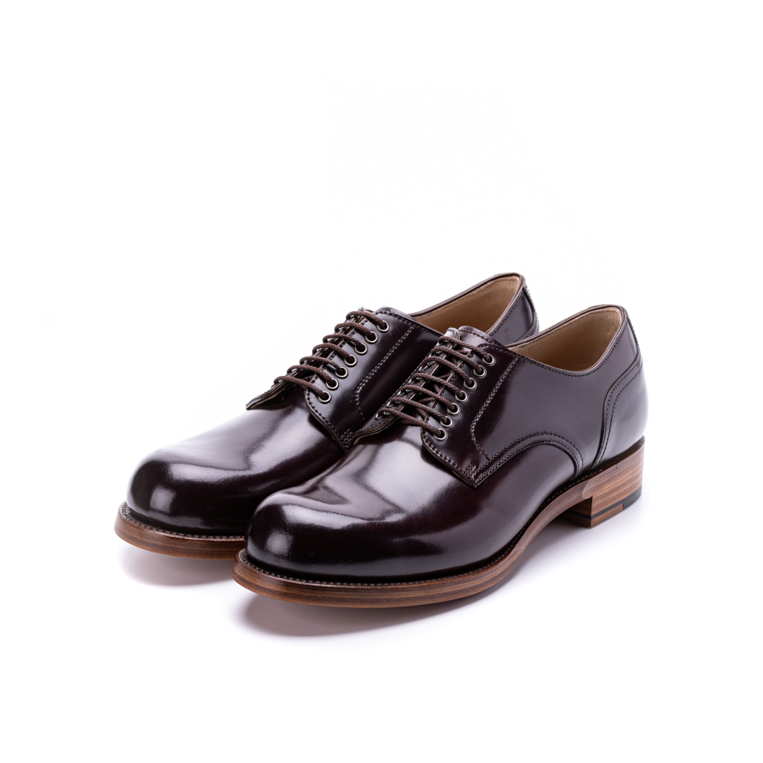 SU-100C　PLAIN TOE SHOES CORDOVAN BGD