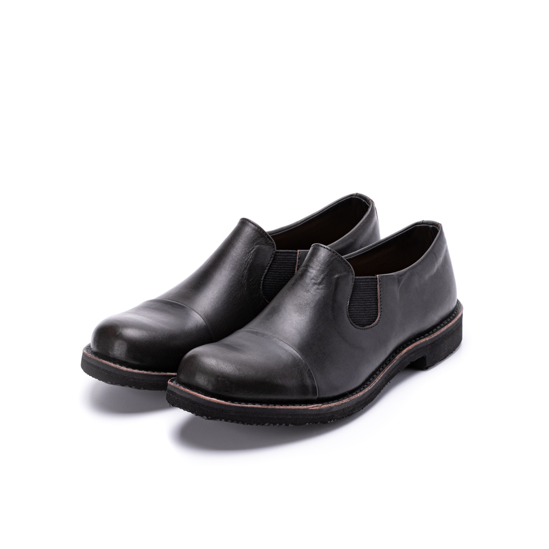 MU-968　SIDEGORE SLIP-ON SHOES BL