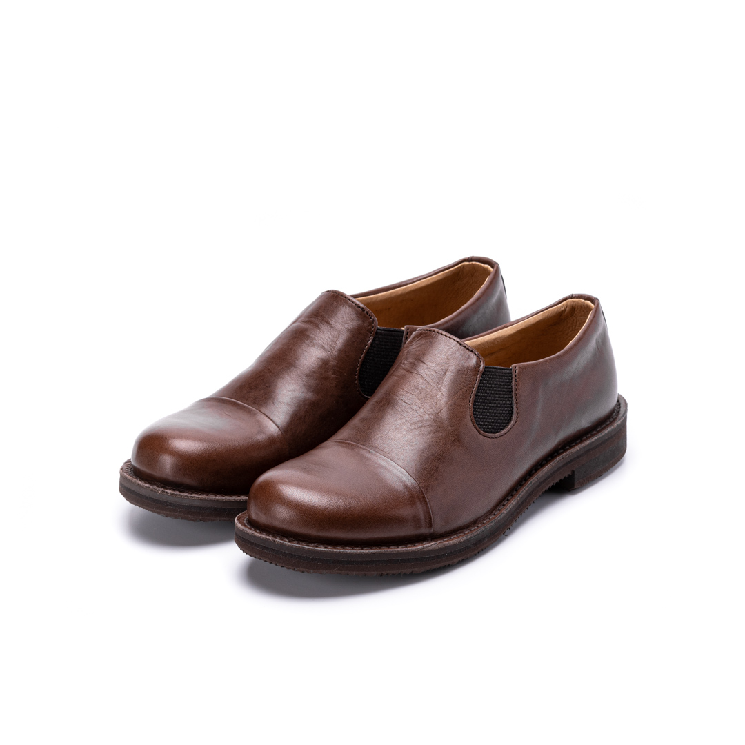 MU-968　SIDEGORE SLIP-ON SHOES DBR