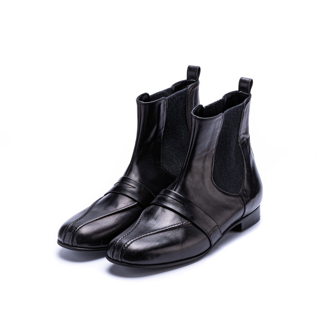C-2329　SIDEGORE BOOTS BL