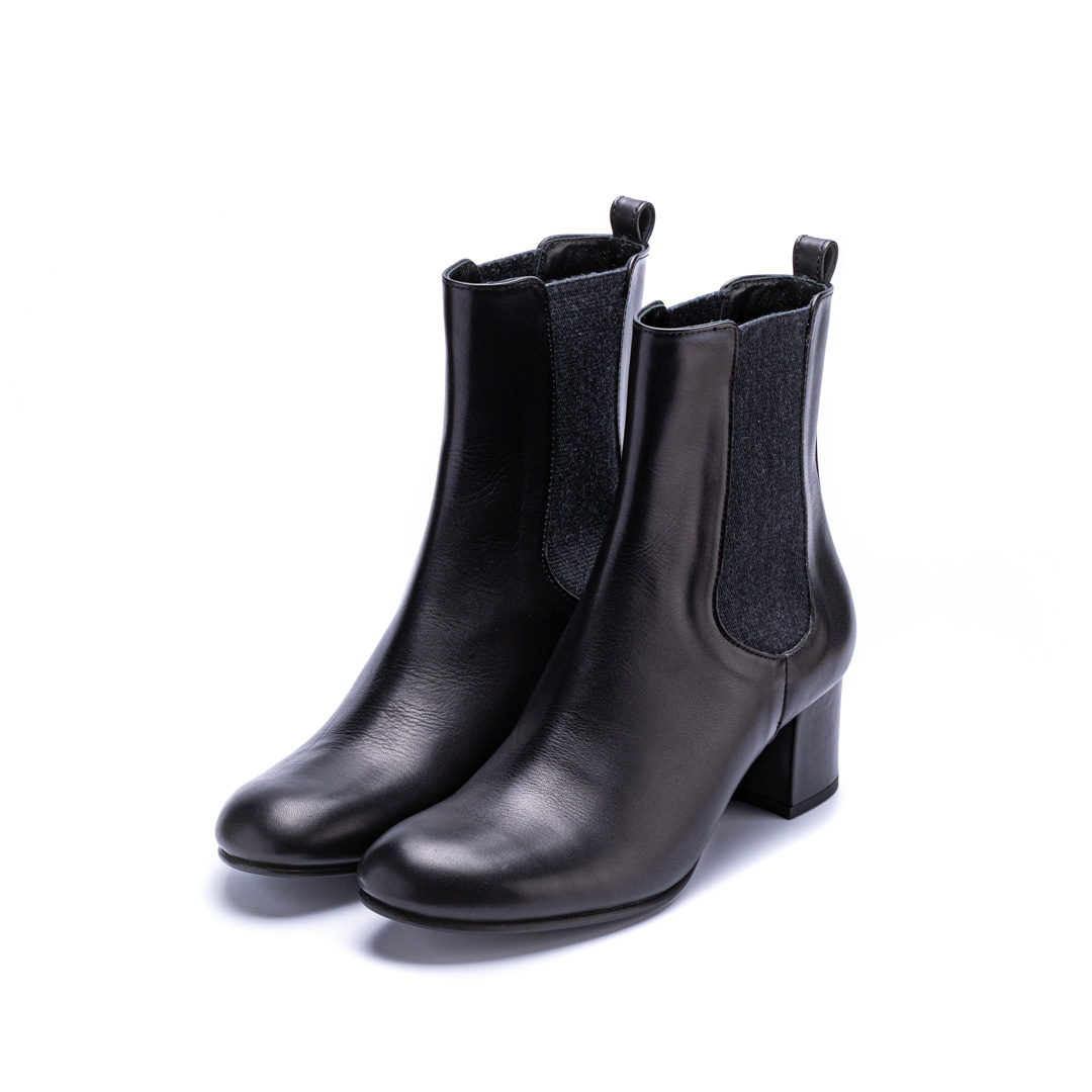 C-2330　SIDEGORE HEEL BOOTS BL