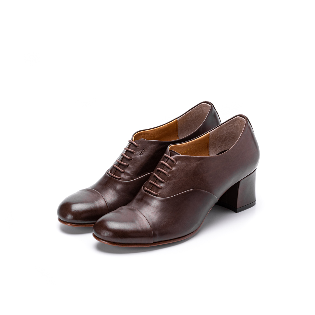 C-2243　STRAIGHT TIP HEEL SHOES DBR