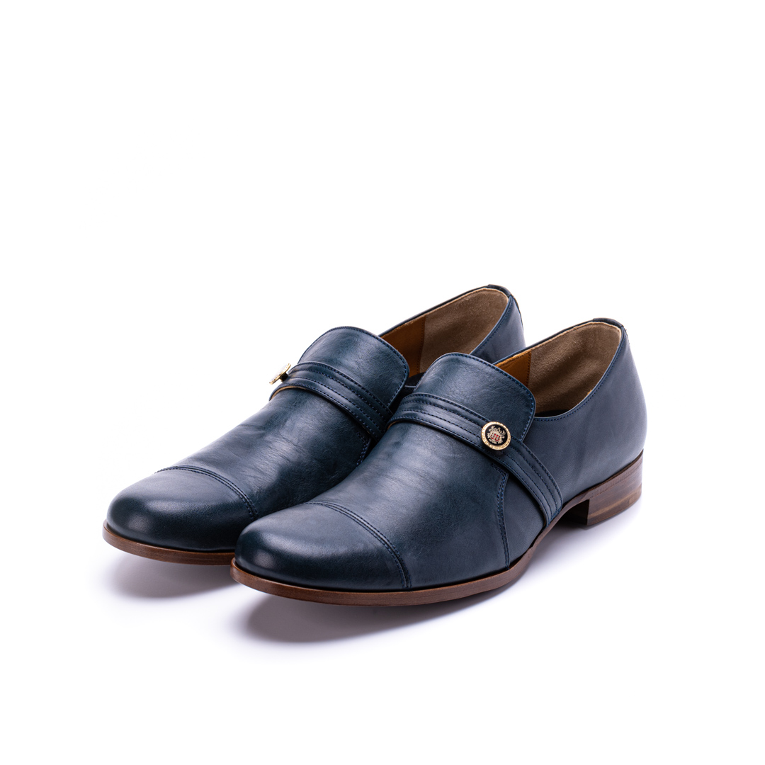 C-719　CLOISONNE BUTTONS SLIP-ON SHOES NY