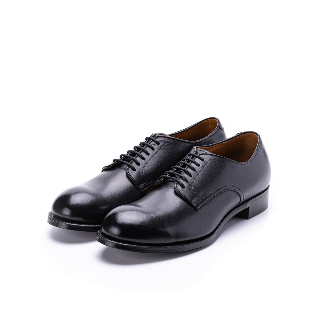 C-793　PLAIN TOE SHOES BL