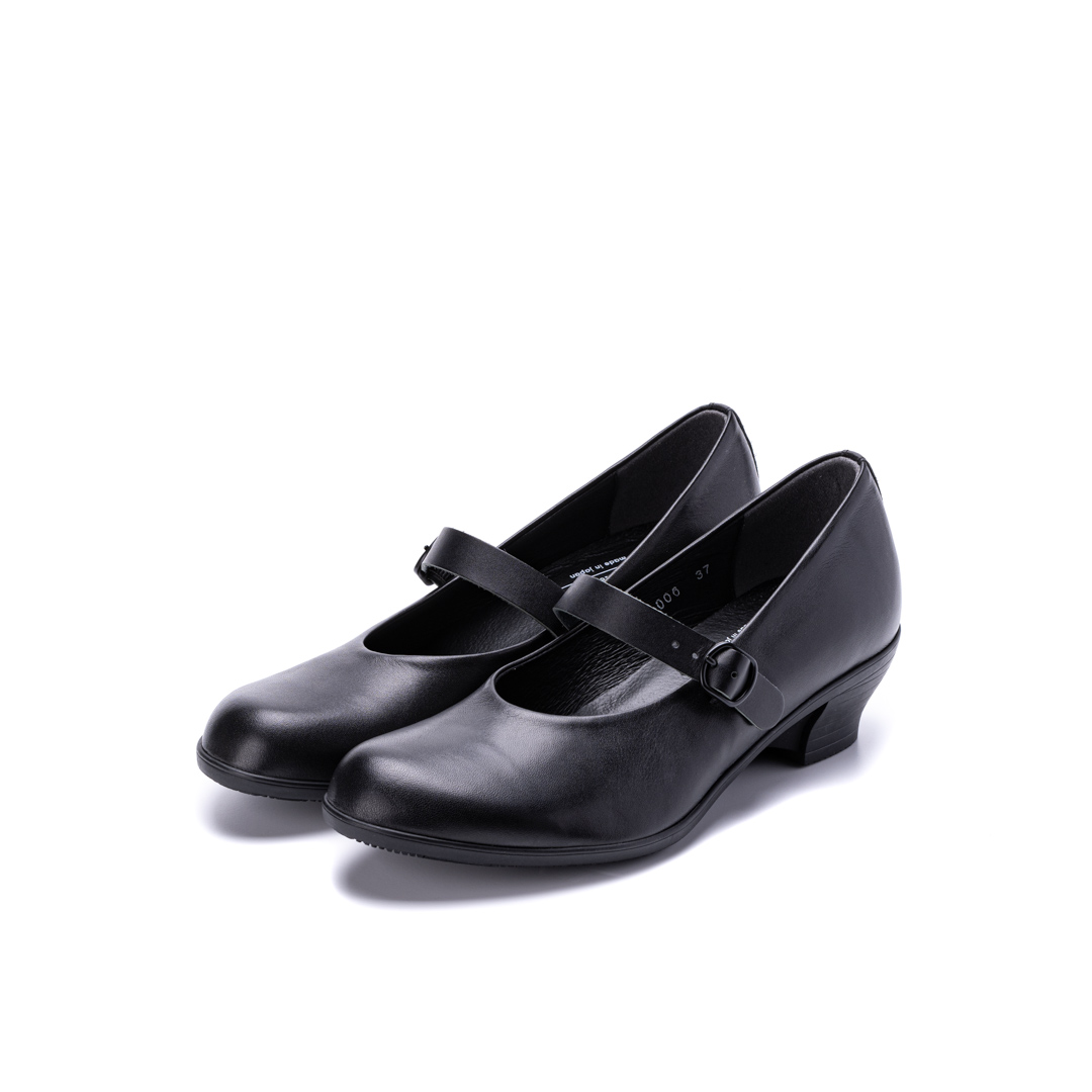 TR-006　ONE STRAP HEEL SHOES BL