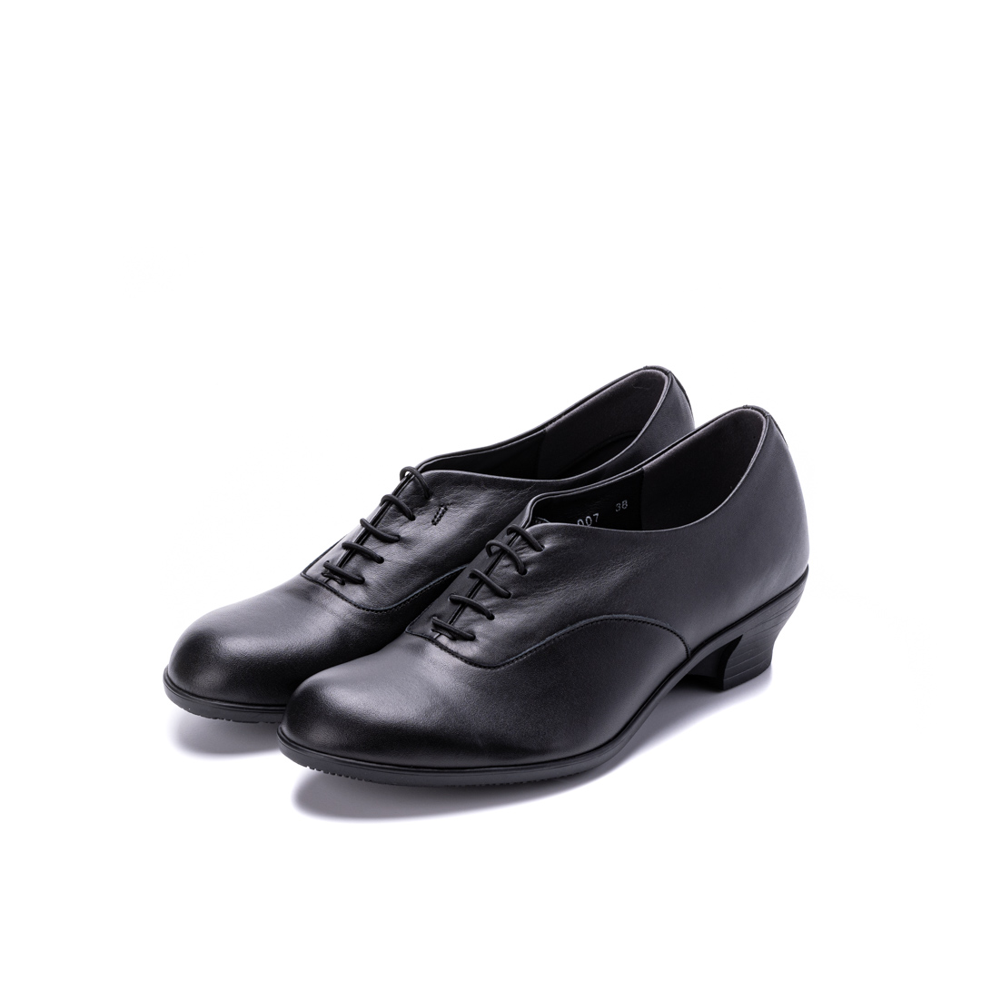 TR-007　LACE UP HEEL SHOES BL