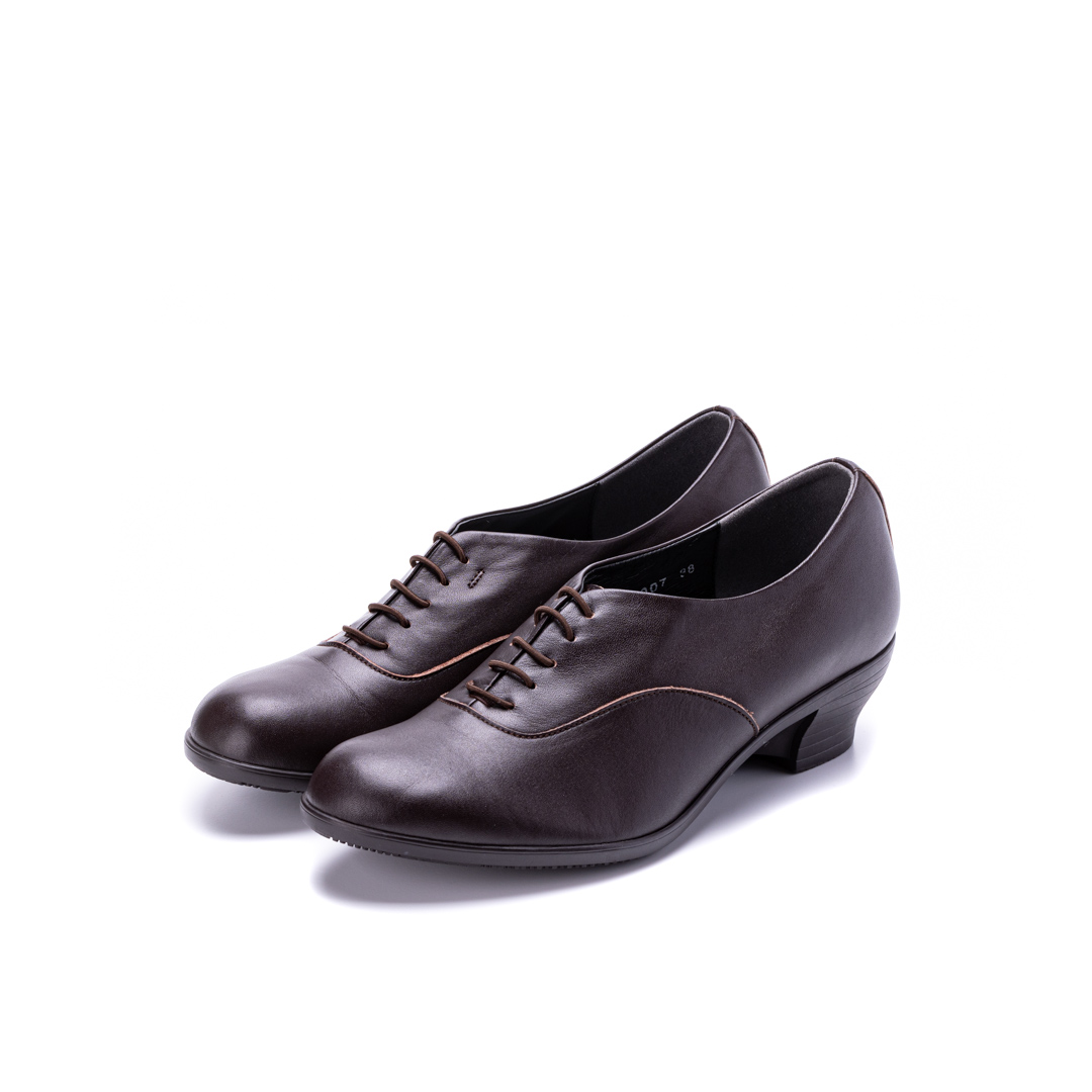 TR-007　LACE UP HEEL SHOES DBR