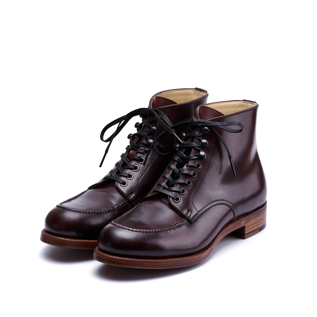 SU-110C　U-MOCHA LACE-UP BOOTS CORDOVAN BGD