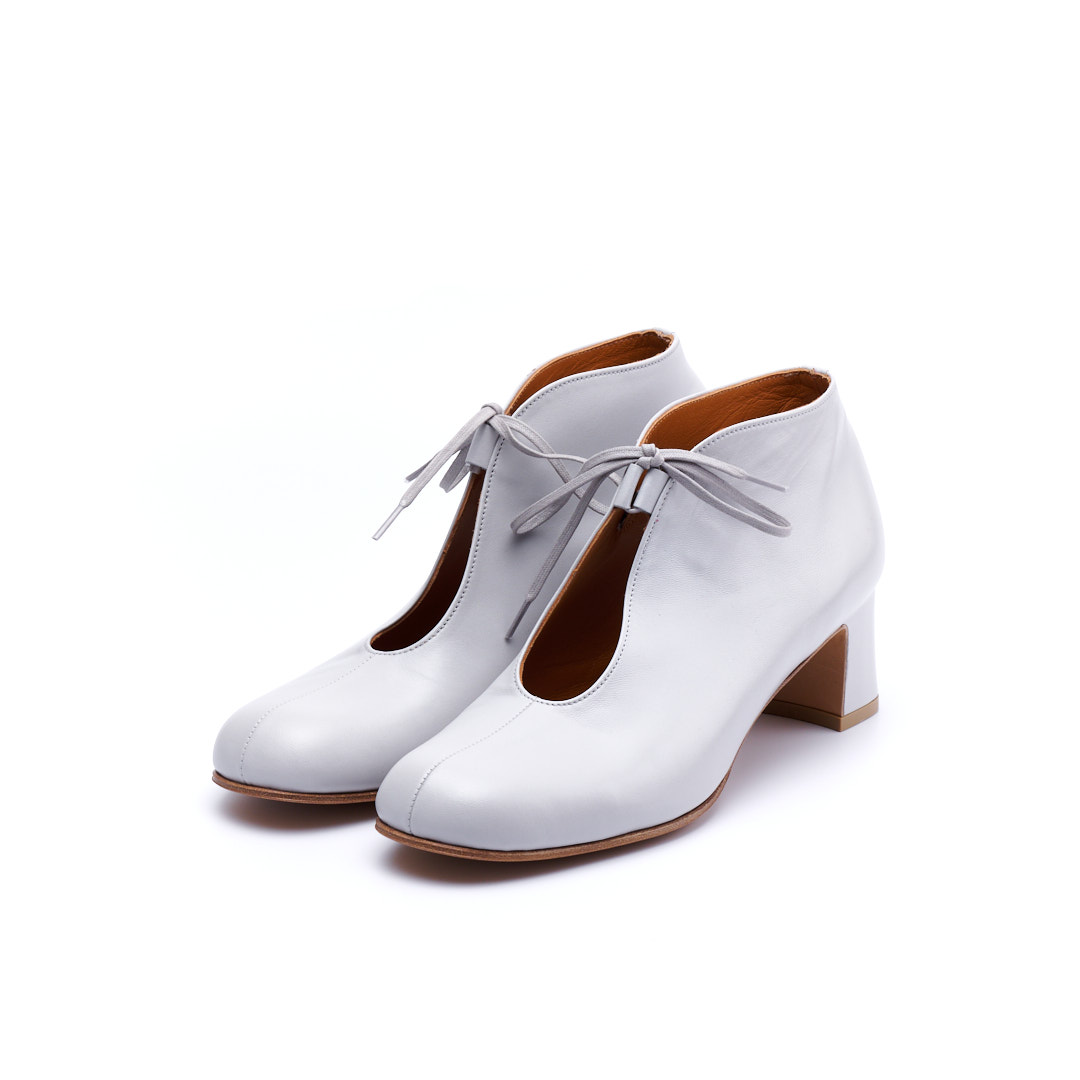 C-2346　U-CUT HEEL BOOTIES LGY