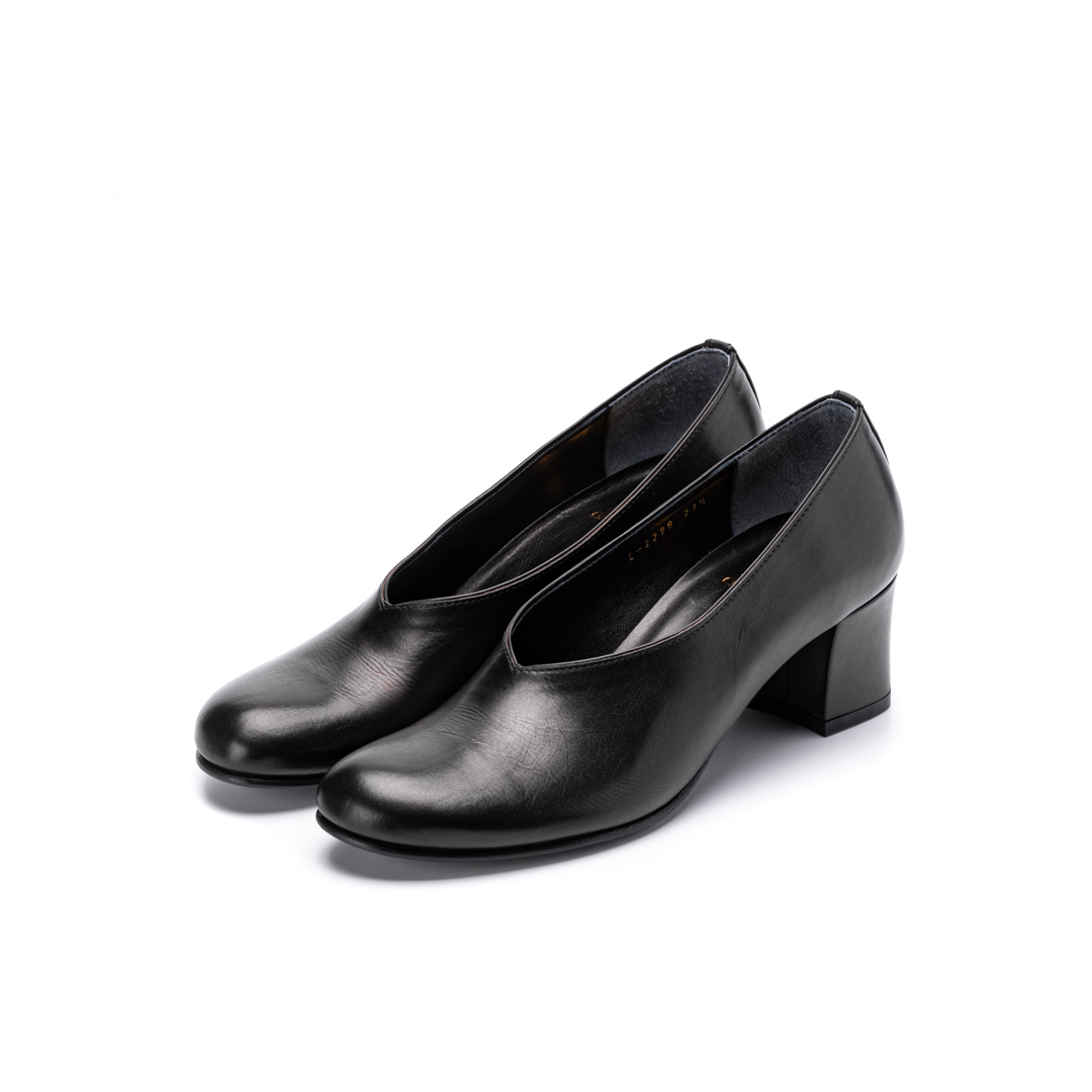 C-2298　PLANE HEEL PUMPS BL