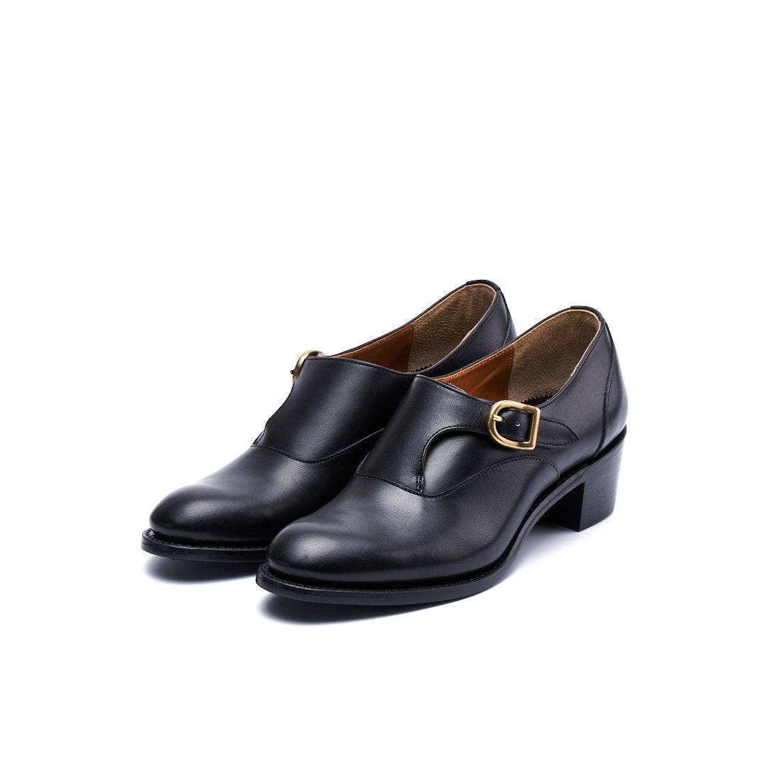 PC-5075　SINGLE MONK HEEL SHOES BL